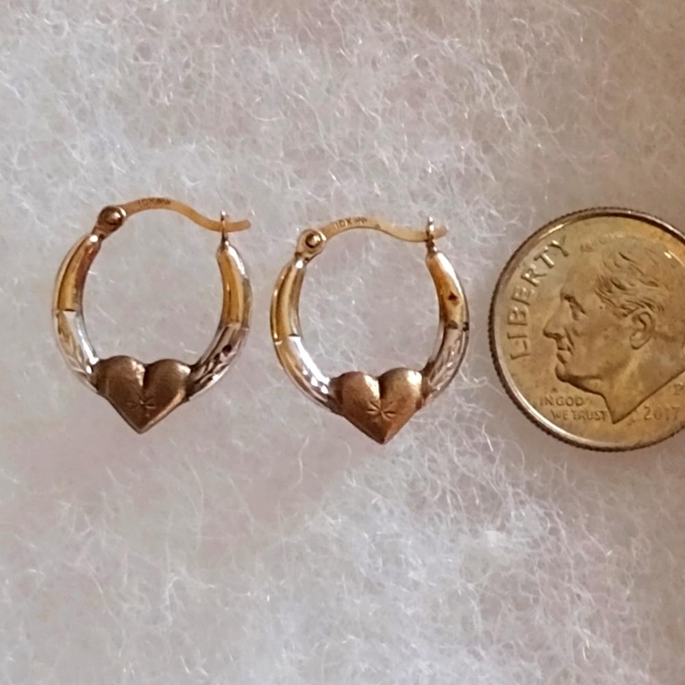 10kt Gold Baby Hoop Earrings